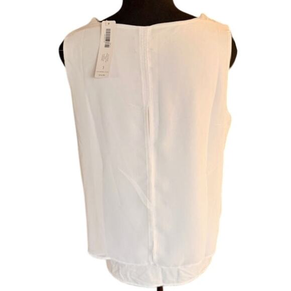 Chico’s EasyWear Double Layer Tank Top Alabaster Size 1 NWT - Picture 3 of 6